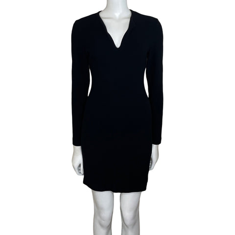 Vestido Massimo Dutti Stretch Negro-Talla S