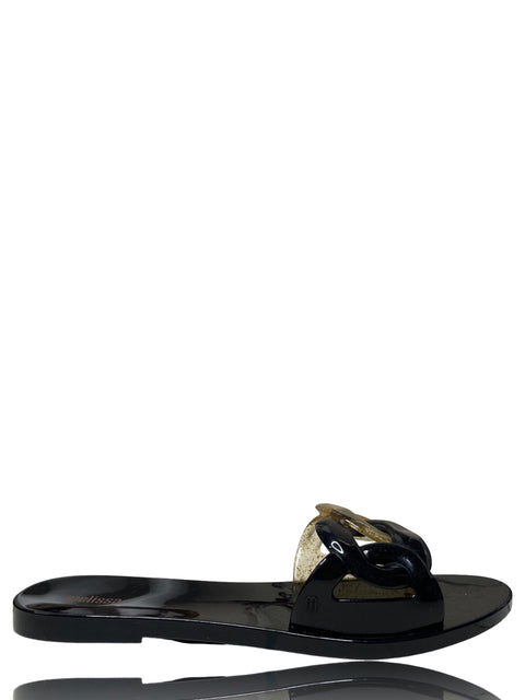 Calzado Melissa Jelly Chain Negro - Talla 9