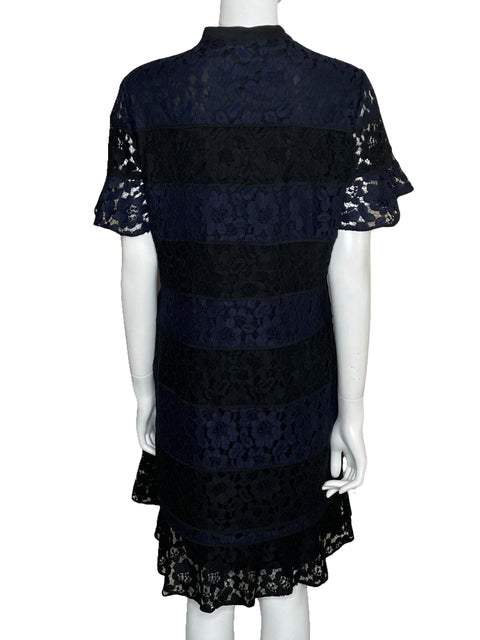 Vestido Julia Jordan Enaje Bicolor Negro-Talla 14