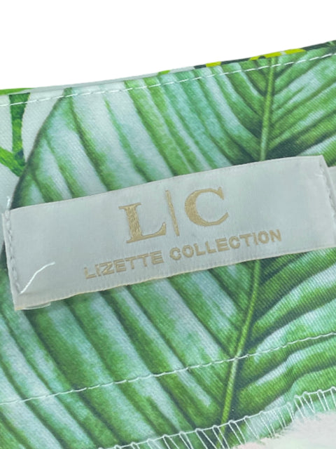 Pantalón Lizette Collection Estampado Tropical Blanco-Talla S