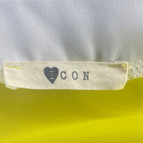 Blusa Icon Asimetrica Lazo Amarillo-Talla S