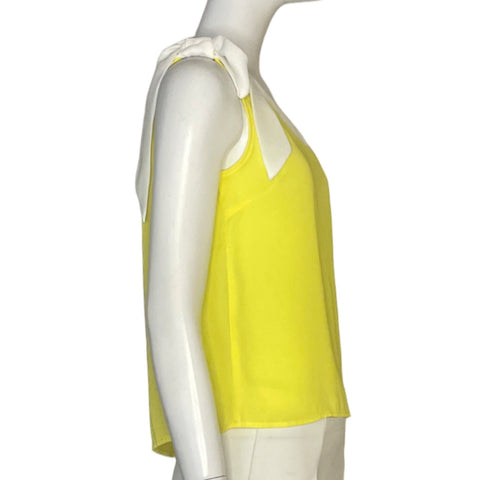 Blusa Icon Asimetrica Lazo Amarillo-Talla S