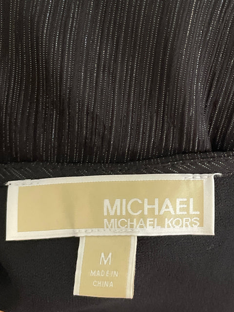 Vestido Michael Kors Brillante Fluido Negro-Talla M