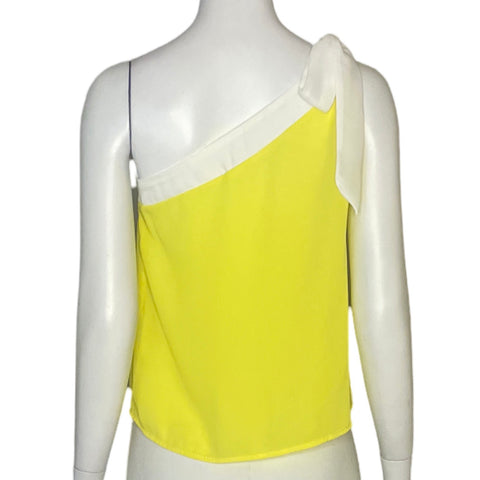 Blusa Icon Asimetrica Lazo Amarillo-Talla S