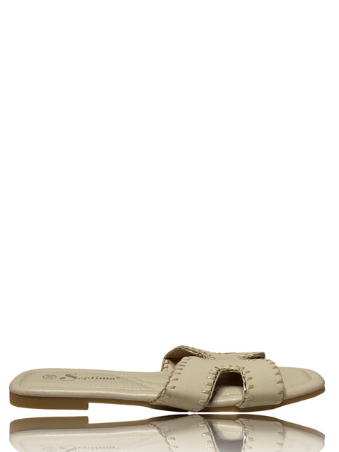Calzado Septima Entrecruzadas Beige - Talla 38