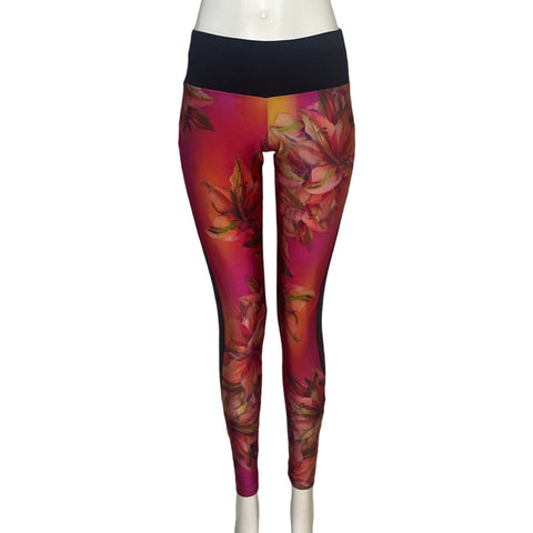 Leggins Trinys Estampado Floral Fucsia-Talla M