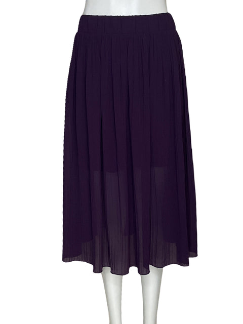 Falda Zara Plisada Rojo Vino-Talla M