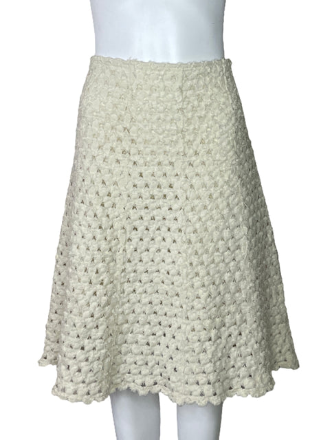 Falda Sonia Rykiel Texturizada Beige - Talla 44