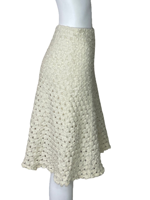 Falda Sonia Rykiel Texturizada Beige - Talla 44