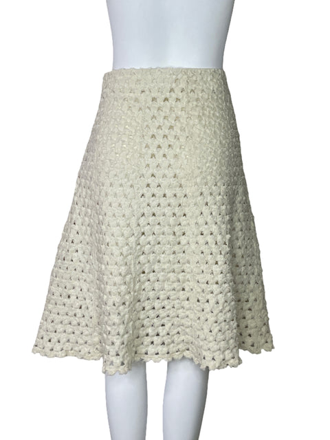 Falda Sonia Rykiel Texturizada Beige - Talla 44