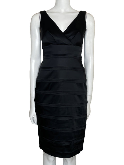 Vestido Calvin Klein Bodycon Franjas Negro-Talla U