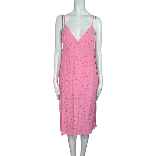 Vestido TOPSHOP Tiras Puntos Rosado - Talla 8