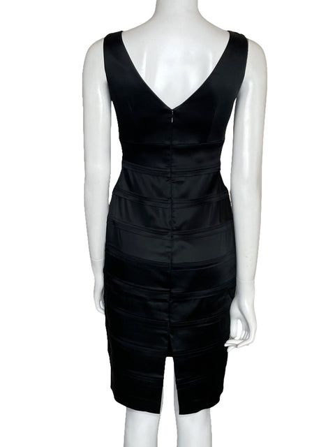 Vestido Calvin Klein Bodycon Franjas Negro-Talla U