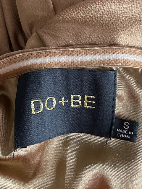 Vestido Do+Be Mini One Shoulder Marrón-Talla S