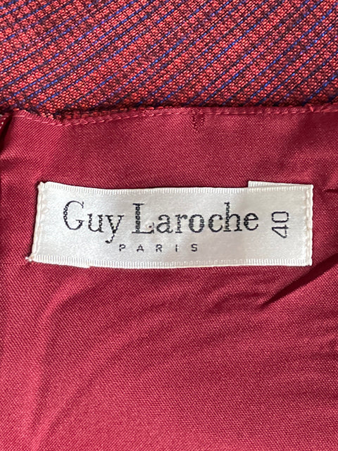 Vestido Guy Laroche Mini Rojo-Talla 40