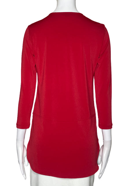 Blusa Ralph Lauren Botones Rojo - Talla XS