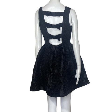 Vestido Tesoro TPS Lazos Espalda Negro-Talla S