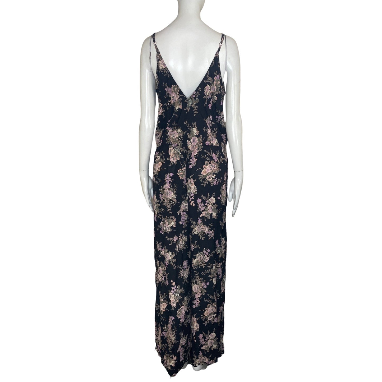 Mono FLYNN & SKYE Tiras Floral Negro - Talla L