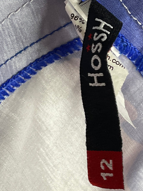 Set HossH Top+Falda Maxi Floral Azul-Talla 12