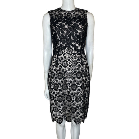 Vestido Karen Millen Encaje Floral Negro-Talla 6