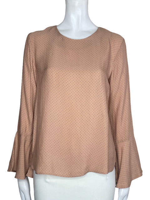 Blusa Ann Taylor Puntos Rosado - Talla XS