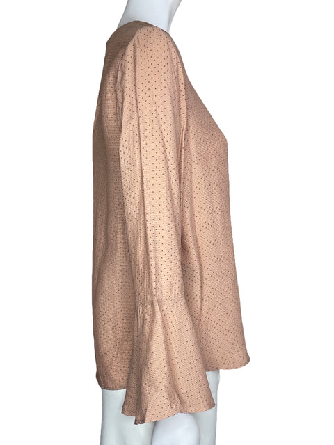 Blusa Ann Taylor Puntos Rosado - Talla XS