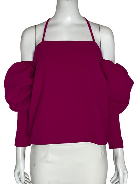Top Adriana Capasso Abullonado Fucsia-Talla S