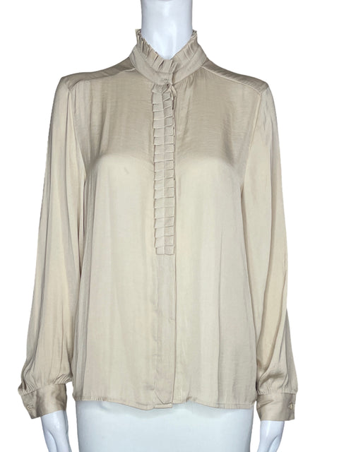 Blusa Sfera Basic Mangas Larga Beige - Talla S
