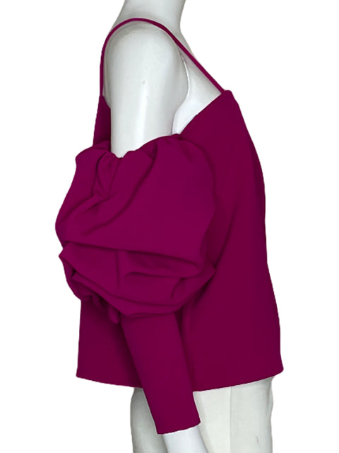 Top Adriana Capasso Abullonado Fucsia-Talla S