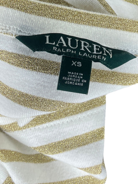 Blusa Ralph Lauren Lineas Beige - Talla XS