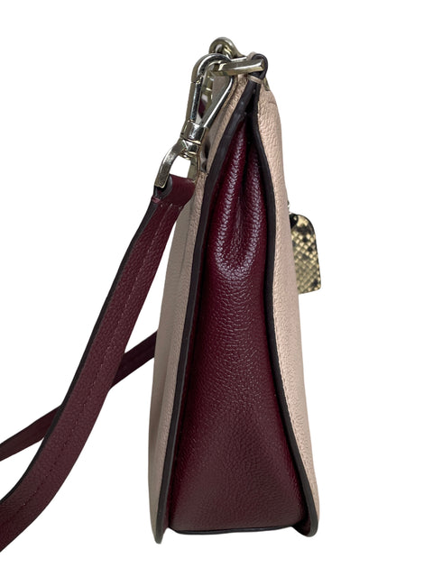 Bolso Kate Spade Margaux Snake-Embossed Leather Crossbody Rosado-Talla U