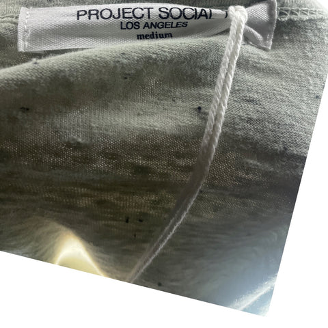 Sueter Project Social T Cuello V Verde-Talla M