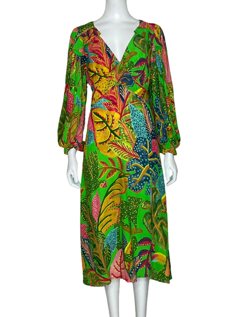 Vestido Farm Rio Forest Dream Verde-Talla S