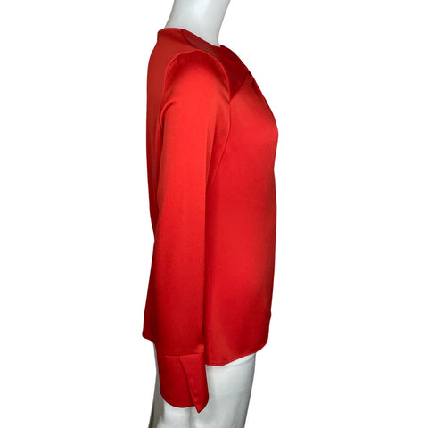 Blusa Karen Millen Manga Larga Naranja-Talla 6