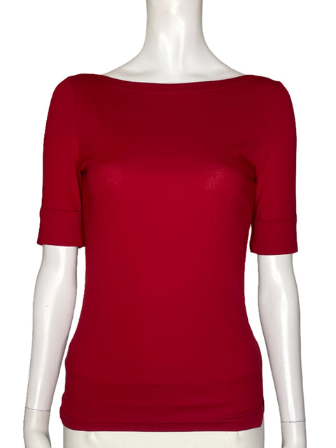 Blusa Ralph Lauren Mangas Larga Rojo - Talla XS
