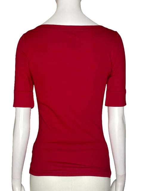 Blusa Ralph Lauren Mangas Larga Rojo - Talla XS