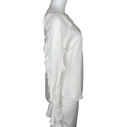 Blusa Karen Millen Vuelos Blanco-Talla 8