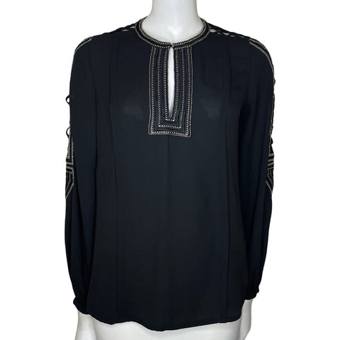 Blusa Karen MIllen Fluida Negro-Talla 6