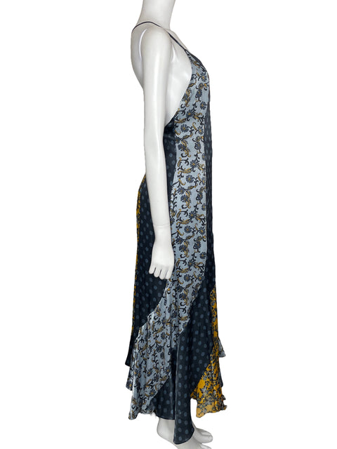 Vestido TopShop Midi Floral Azul-Talla 2