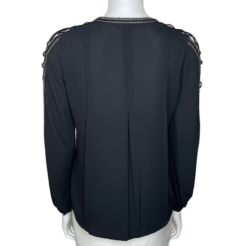 Blusa Karen MIllen Fluida Negro-Talla 6