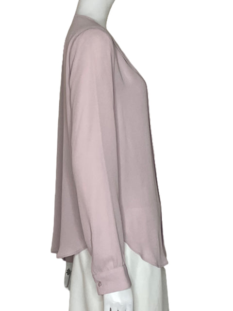 Blusa Ann Taylor Cuello V Rosado - Talla S