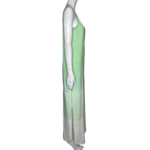 Vestido Elevenparis Tiras Verde-Talla M