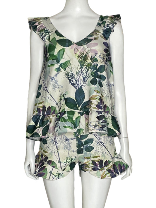 Set Michelle Forero Short Blusa Forest-Talla S