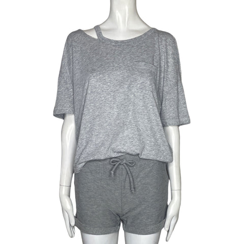 Set Chaser Mangas Con Huecos Gris-Talla XS