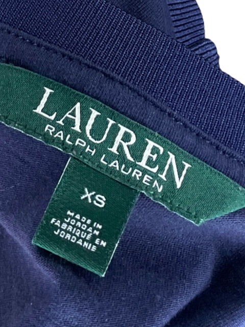 Blusa Ralph Lauren Mangas Con Líneas Azul - Talla XS