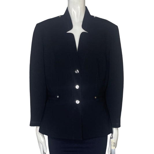 Blazer Tahari Arthur S.Levine Botones Pleteados
Negro-Talla 14