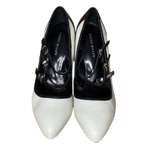 Calzado Karen Millen Heels Cerrados Blanco-
Talla 37