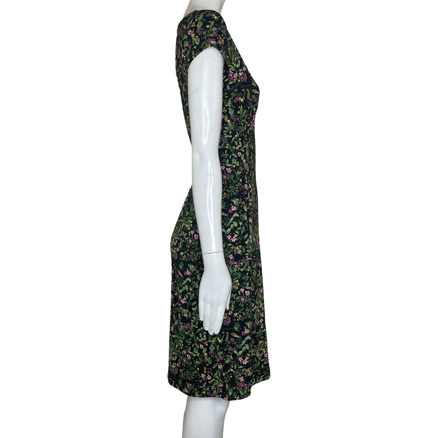 Vestido BCBG Estampado Flores Verde - Talla S