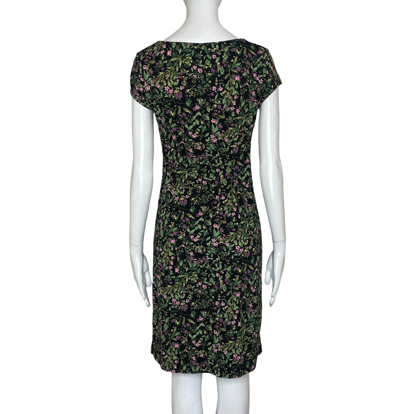 Vestido BCBG Estampado Flores Verde - Talla S