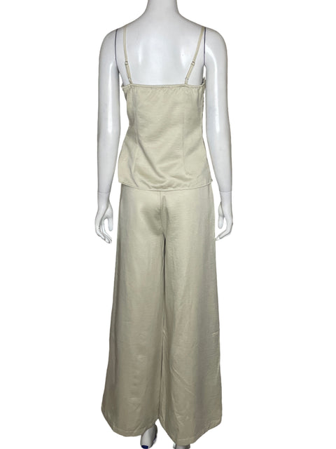 Set Tesoro TPS Blusa + Pantalón Beige - Talla S
